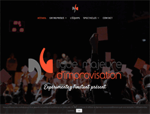Tablet Screenshot of ligue-improvisation.com